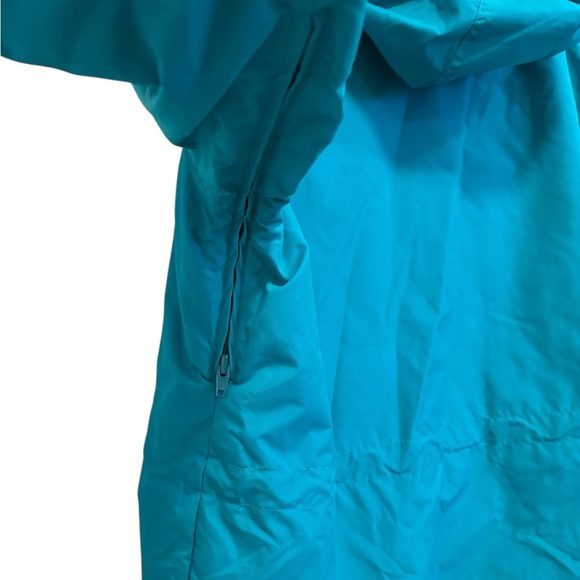 LIKE NEW VINTAGE Columbia Radial Sleeve Pullover Jacket Teal 1/4 Zip Windbreaker - Picture 10 of 15